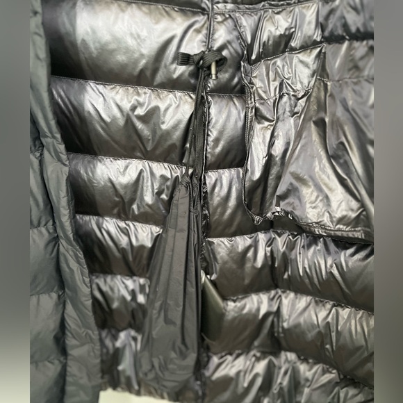 Uniqlo J+ Jil Sander Ultra Light Down Women's Hooded Long Coat Black - Picture 8 of 10